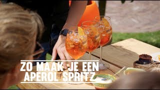 Zo maak je de Aperol Spritz cocktail [upl. by Goodson]