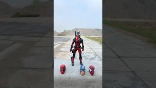 Deadpool vs Red Hulk Choose Mask  Marvel Toys [upl. by Imled]