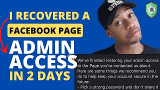 How To Recover A Hacked Facebook Page Admin Access  Recover Gain Admin Access [upl. by Krasnoff]