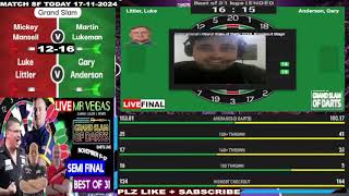 Darts Live  Grand Slam Of Darts  Semi Finals  2024 Mr Vegas Grand Slam Watch Along [upl. by Christiana669]