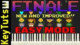 NEW AND IMPROVED  Learn to Play Finale from Undertale  Easy Mode [upl. by Arutnev991]