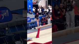 France Élite Lyon 2024 Djenna LAROUI 🇫🇷balancebeam gymnast gymnasticschampionships foryou [upl. by Hajile]