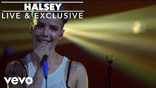 Halsey  People Disappear Here Lyric Video [upl. by Nomead]