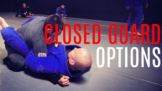 BJJ Techniques  Closed Guard Options  CVBJJ Online [upl. by Ainnek281]