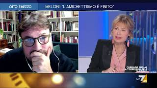 Elezioni Firenze Gruber quotLei si candideràquot Lannuncio in diretta del Prof Montanari [upl. by Aneehta]