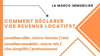 Comment déclarer vos revenus locatifs  impôts immobilier [upl. by Llednohs452]