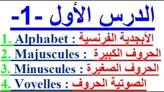 تعلم اللغة الفرنسية بسهولة وسرعة الدرس الأول  1  تعلم اللغة الفرنسية [upl. by Mcintosh521]