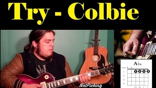 quotTryquot  Colbie Caillat GUITAR LESSON [upl. by Assilav]