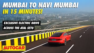 Revolutionary Mumbai Trans Harbour Link in Audis RS etron GT  Atal Setu  autocarindia1 [upl. by Skyla442]