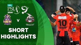 Short Highlights  Quetta Gladiators vs Lahore Qalandars  Match 28  HBL PSL 9  M1Z2U [upl. by Ahsila]