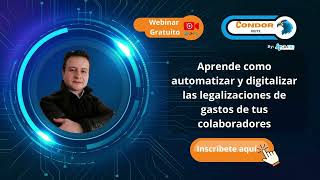 webinar  Aprende como automatizar y digitalizar las legalizaciones de gastos de tus colaboradores [upl. by Herve]