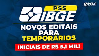 Saiu edital IBGE TEMPORÁRIO 325 vagas e iniciais de R 51 mil [upl. by Adnawat]