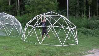 PVC Geodesic Dome Load Test [upl. by Chilton407]