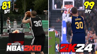 3 PT Contest Win With Steph Curry In Every NBA 2K [upl. by Amian]