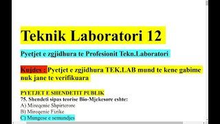 Teknik Laboratori 12  SHENDET PUBLIK [upl. by Manaker982]