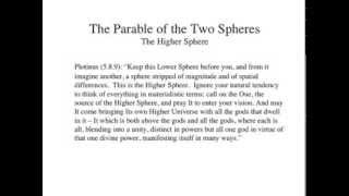 Plotinus  The Parable of the Two Spheres [upl. by Mines252]