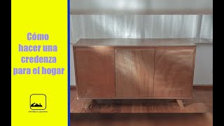 Como hacer una credenza o bufetera modernasideboard con madera contrachapada de okume quotDIY2021 [upl. by Eidoow566]