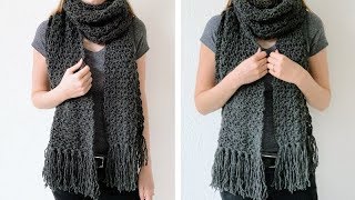 FAST CROCHET SCARF  FREE PATTERN [upl. by Anait]