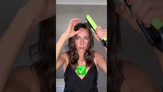 Style your bangs using ghd chronos straightener in cyber lime by ChantelleMareeHair youtubeshorts [upl. by Gustin]