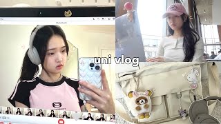 uni life vlog🧸 simple days at home life updates cute outfits shopping amp more [upl. by Kannry]