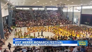 61st Merrie Monarch Festival kicks off with Hawaiian Arts Fair and Hoike performances [upl. by Atikehs917]