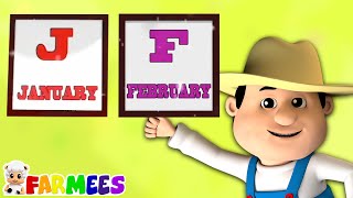 Meses Del Año  Más Vídeos Educativos Y Canciones Infantiles De Farmees [upl. by Johen]