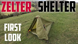 Zelter Shelter first impressions new kit for Wild Camping UK [upl. by Row972]