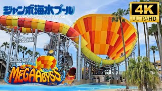 Largest Funnel Water Slide in the World MEGA ABYSS in Nagashima Jumbo Seawater Pool Japan [upl. by Aguayo132]