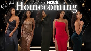 Fashion Nova Try on Fashion Haul  Affordable Homecoming Dresses 2023 [upl. by Darcy]