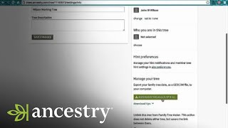 How to Download Your Tree from Ancestrycom  Ancestry [upl. by Ernesto850]