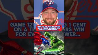 Game 122 of betting 1 cent on a Texas Rangers WIN for every follower… shorts texasrangers [upl. by Sandye32]