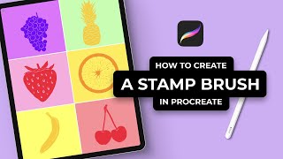 How To Create A Stamp Brush In Procreate Shorts [upl. by Erait]