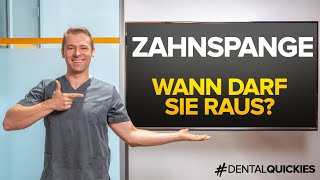 Zahnspange  Wie lange muss sie bleiben Wann darf die Zahnspange raus [upl. by Sirtimid549]