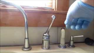 delta faucet repair leaks fixed under handle plumbing tips [upl. by Liuqnoj]