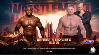 WWE 2K24  Bobby Lashley vs Brock Lesna  One on One Matchquot [upl. by Akinot]