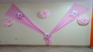 ✔DECORACIÓN DE TELAS PARA EVENTOS¡¡¡MUY FACIL [upl. by Lenka]