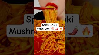 SPICY ENOKI MUSHROOM MUKBANG mukbang asmr realsoundmukbang food eating spicy spicyfood [upl. by Rosario]