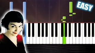 Comptine dun autre été  Amélie  EASY Piano CoverTutorial by PlutaX  Synthesia [upl. by Eiramik]