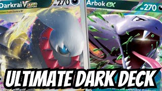 Unleash Fear Arbok ex Darkrai VStar Dark Deck Pokémon TCG Live PTCGL [upl. by Zampardi]