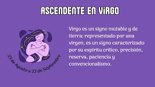 IA Predice  Virgo Ascendente Carácter Amor amp Dinero [upl. by Sigfried743]