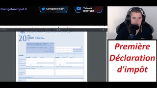 Première déclaration dimpôt  comment faire   Tutoriel 2024 [upl. by Lehcor]