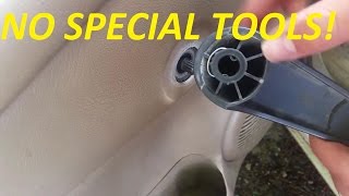 Quick Tip  How to Remove Manual Window Crank With No Special Tools [upl. by Pretrice873]