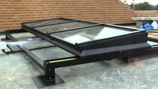 Fully Retractable Glazed Roof  Rooflight [upl. by Nesral]