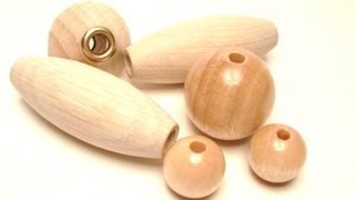 Perle di legno da rivestire  Beaded beads  Recensione Perlesslcom [upl. by Guyer]