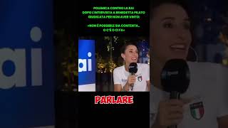 POLEMICA CONTRO LA RAI DOPO LINTERVISTA A BENEDETTA PILATO GIUDICATA PER NON AVER VINTO [upl. by Samaria]