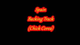 Spain Backing Track Chick Corea [upl. by Aihsenet]