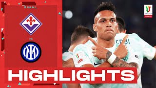 FiorentinaInter 12  Inter lift the trophy Goals amp Highlights  Coppa Italia Frecciarossa 202223 [upl. by Champaigne]