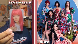 GIDLE quotI burnquot Album UNBOXING  SHUHUA SENT ME SIGNS amp THE BIAS LUCK CONTINUES [upl. by Dranel41]