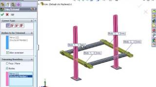 Trim and Extend using Power Trim  SOLIDWORKS 2009 Tutorial [upl. by Sitrik]