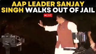 Sanjay Singh News LIVE  AAP MP Sanjay Singh Released From Jail  Aam Aadmi Party  Times Now LIVE [upl. by Ahsilaf254]